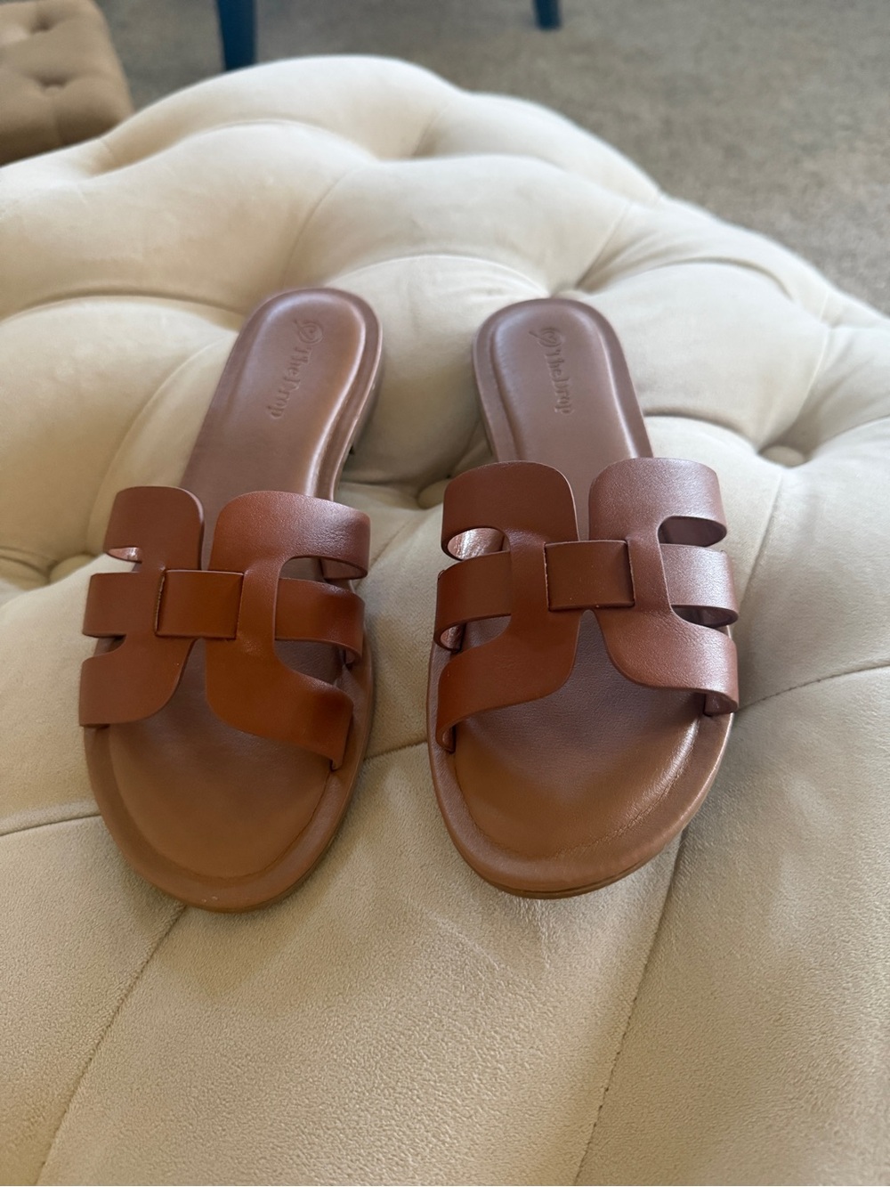 Brown Slide Sandals - Women